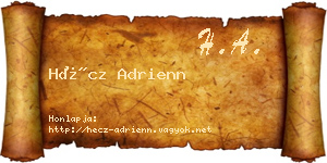 Hécz Adrienn névjegykártya