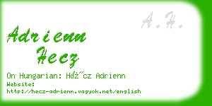 adrienn hecz business card